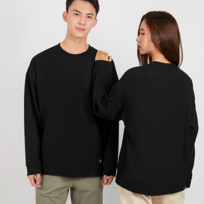Áo thun nam dài tay cổ tròn thương hiệu thời trang nam 360Boutique form oversized - ATDOL326