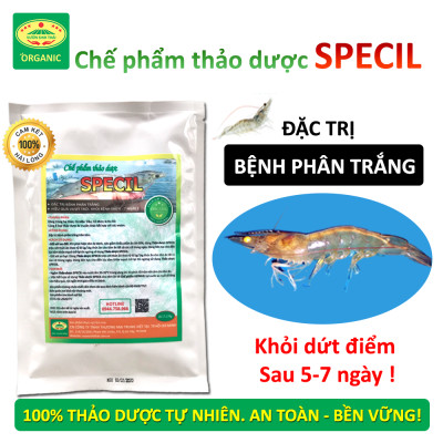 VƯỜN SINH THÁI - Thảo dược SPECIL trị khỏi dứt điểm bệnh phân trắng, rỗng ruột trên Tôm - Hiệu quả ngay sau 5-7 ngày - Chiết xuât 100% từ Thiên Nhiên