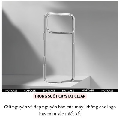 Ốp lưng dẻo silicon trong suốt mỏng 0.6mm cho iPhone 17 Pro Max / 17 Air / iP 17 Pro / 17 hiệu Hotcase Ultra thin - Chống trầy xước, siêu mỏng, độ trong full HD - Hàng nhập khẩu