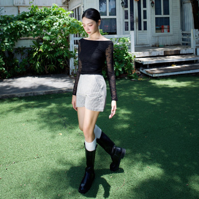 Quần short quần ngắn sọc dọc tôn dáng có nhiều màu sắc Paige Miều Est.2013