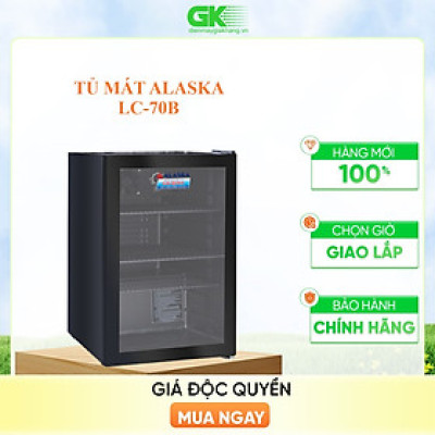 Tủ mát mini 70 lít Alaska LC 70B - Hàng chính hãng (chỉ giao HCM)