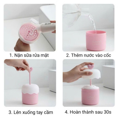 Cốc Tạo Bọt Sữa Rửa Mặt HICKIES LACING SYSTEM – Xà Bông Tắm Thiết Kế Ngộ Nghĩnh, Tiện Dụng - HÀNG CHÍNH HÃNG MINIIN