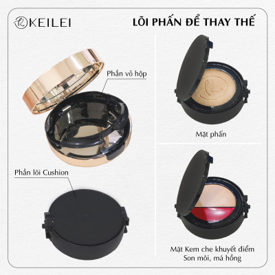 [ COMBO Cushion + Lõi cushion] Phấn nước đa năng 3trong1 KEILEI - 3 in 1 radiance cushion KEILEI