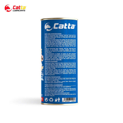 Nhớt tổng hợp toàn phần CATTA 4T SCOOTER 0.8L - SAE 10W40, API SN, JASO MB, Fully Synthetic 100% - Hàng chính hãng