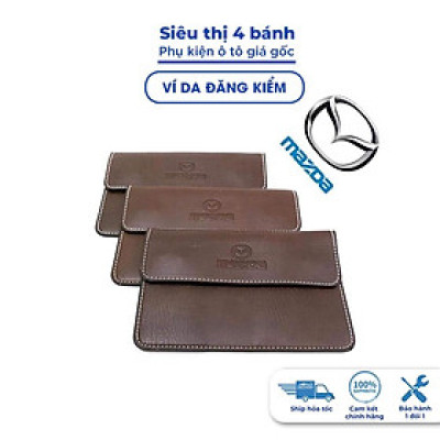 Ví da bóp da đựng giấy tờ đăng kiểm ô tô Mazda 2 3 6 CX3 CX5 CX8 BT50