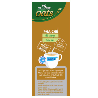 Combo 3 túi: Ngũ Cốc Óc Chó Mè Đen+Gạo Lức No Sugar+Yến Mạch Hạnh Nhân[ít đường 400gr](Tặng Kèm 2 Túi Yến Mạch 150G)