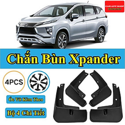 Chắn Bùn Xpander Chất Liệu Nhựa Dẻo Siêu Bền Bộ 4 Chi Tiết Tặng Kèm Ốc Vít