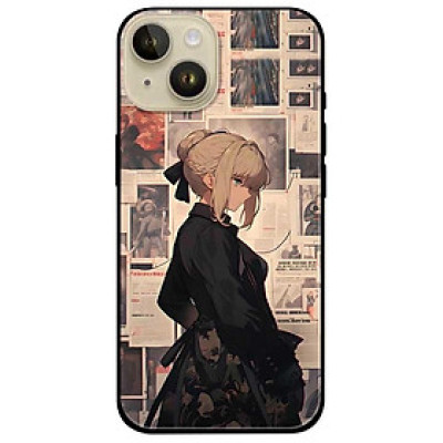 Ốp lưng cho IPhone 15 - 15 Plus - 15 Pro - 15 Pro Max - 16 - 16 Plus - 16 Pro - 16 Pro Max - Cô Gái Buộc Tóc Đen - Hàng Chính Hãng