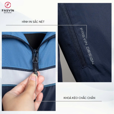 Bộ quần áo thể thao nam FASVIN BD24638.HN chất vải gió dán 02 lớp dày dặn ấm áp