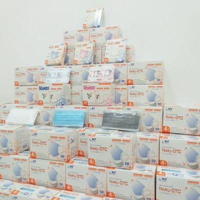 Khẩu trang 4 lớp giấy lọc kháng khuẩn NARU OTC