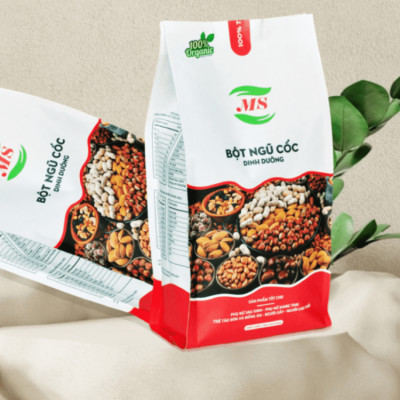 Ngũ cốc dinh dưỡng cao cấp  - MS - (1kg/2 gói) - Bột ngũ cốc tăng cân, lợi sữa - 18 loại đậu & hạt