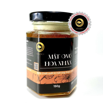 Mật ong nguyên chất hoa nhãn loại 150g (lọ thủy tinh)