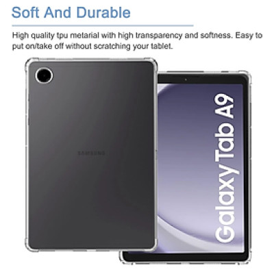 Ốp lưng dành cho Samsung Galaxy Tab A9 X110/ X115 2023, Tab A9 Plus X210/ X216 2023 dẻo trong chống sốc cao cấp - Hàng chính hãng