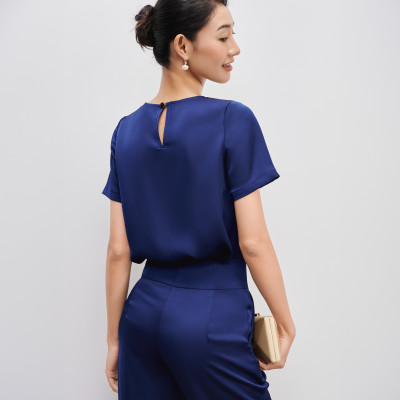 Quần Ống Suông Lam PAN066 thời trang thiết kế Hity