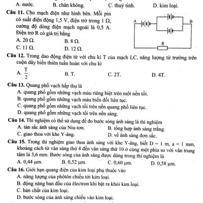 Bộ Đề Trắc Nghiệm Luyện Thi THPT Quốc Gia 2020 - Khoa Học Tự Nhiên - Tập 2 - Tái Bản