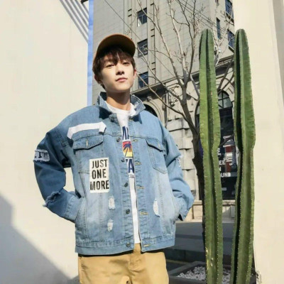 Áo khoác jean nam đẹp Just one more cực hót mẫu mới-A3123