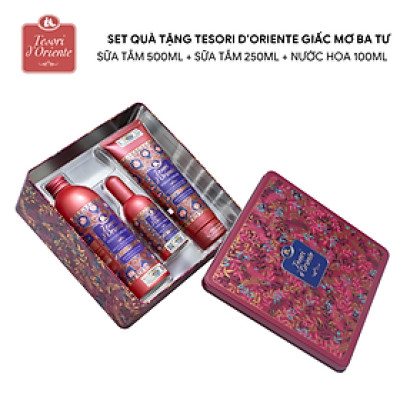 Bộ quà tặng Sữa tắm 500ml, Sữa tắm 250ml và Nước hoa 100ml Tesori d’Oriente