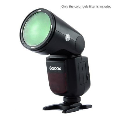 Bộ lọc màu Godox V-11C 15 màu khác nhau cho máy ảnh dòng Godox V1 Đèn flash đầu tròn