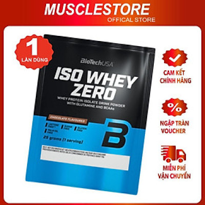 Sample BioTech Iso Whey Zero Whey Protein Isolate (1Liều), Hỗ Trợ Tăng Cơ Giảm Mỡ, 22g Protein, 9g EAA, 5G BCAA