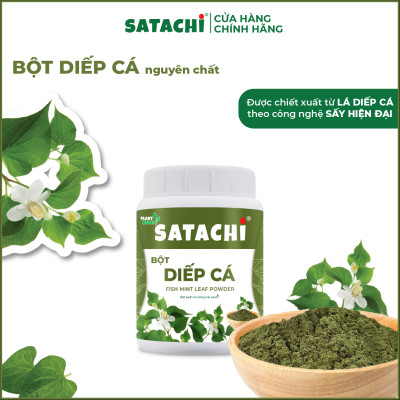 Bột Diếp Cá SATACHI nguyên chất. Thanh lọc cơ thể, người bị trĩ và táo bón sử dụng hiệu quả, làm mặt nạ dưỡng da, trị mụn. Hộp 86g và 258g