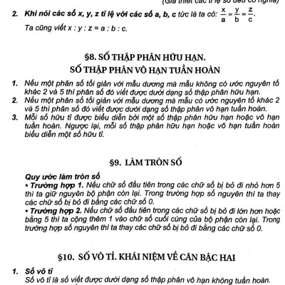 500 Bài Toán Chọn Lọc Đại Số Lớp 7