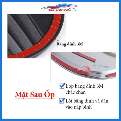 Ốp nắp bình xăng Mazda Cx5 2018-2019 mạ crom bảo vệ chống trầy trang trí ô tô