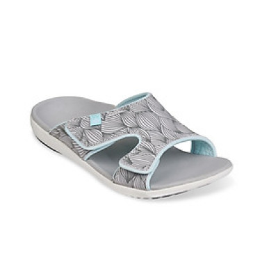 Dép quai ngang sức khỏe nữ Spenco Kholo Wave Grey - ôm vòm chân, giảm đau cổ chân, gối, lưng