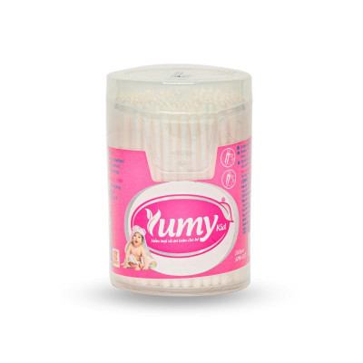 [Lố 12 hộp] Tăm bông trẻ em YUMY baby hộp vát size M [TB01-027] hộp 160 chiếc