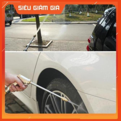 Bộ dây vòi xịt nước rửa xe, tưới cây . tăng áp 3 lần, loại 3m, 5m 206701-3Dđầu đồng,cút,nối đồng+ tặng móc khoá