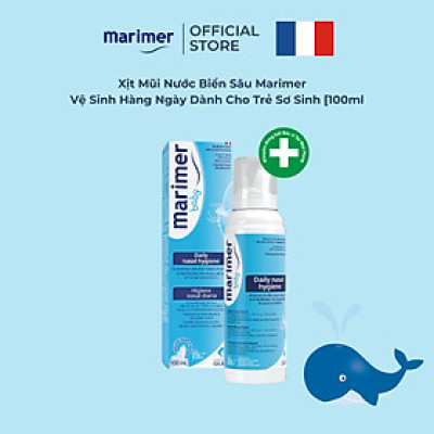 Xịt Mũi Nước Biển Sâu Marimer - Vệ Sinh Hàng Ngày Dành Cho Trẻ Sơ Sinh [100ml] - 7202C