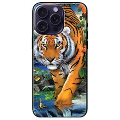 Ốp lưng dành cho Iphone 15 - Iphone 15 Plus - Iphone 15 Pro - Iphone 15 Pro Max - Nền Hổ Mẫu 1 - Hàng Chính Hãng