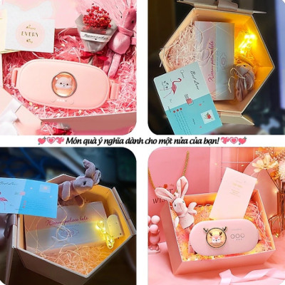 Máy massage chườm ấm bụng .đai massage chườm nóng bụng giảm đau mỏi