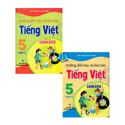 Sách - Combo Hướng Dẫn Học Và Làm Bài Tiếng Việt 5 - Tập 1 + 2 (Bám Sát SGK Cánh Diều) - HA