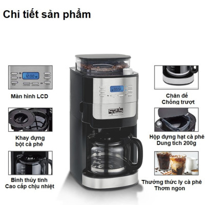 Máy pha cà phê bán tự động thương hiệu DSP KA3055 - Công suất 1000W - HÀNG NHẬP KHẨU