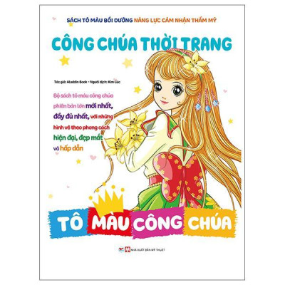 Sách - Bồi Dưỡng Năng Lực Cảm Nhận Thẩm Mỹ - Tô Màu Công Chúa - Chọn Lẻ 6 Chủ Đề - Tân Việt Books