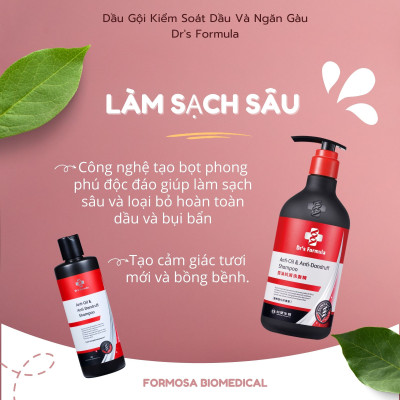 Combo Dầu gội xả Ngăn gàu giảm dầu dưỡng tóc bóng mượt