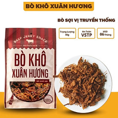 Bò Khô Sợi XUÂN HƯƠNG vị truyền thống thơm ngon 40g