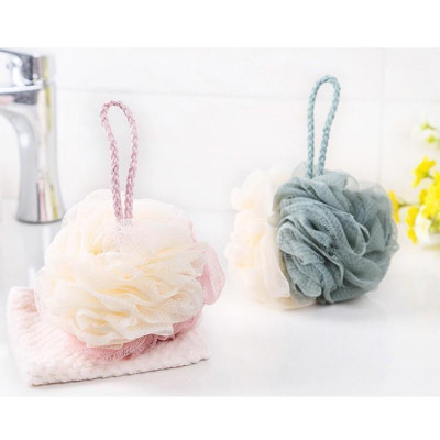 Bông Tắm Tròn Tạo Bọt Có Dây Treo Siêu Mềm Tẩy Tế Bào Chết