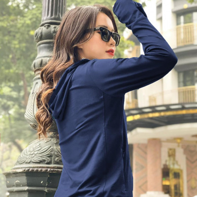Áo khoác chống nắng nữ chống tia UV cực tốt, thoáng mát, mềm mịn, co dãn 4 chiều