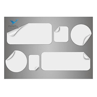 Xấp 50 tờ Decal giấy cho máy in lazer (đế trắng) khổ 320x320