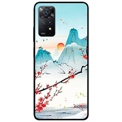 Ốp lưng dành cho Xiaomi Redmi Note 11 Pro 5G mẫu Núi Hoa Đỏ