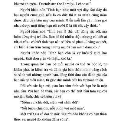 Bạn Bè Trong Hành Trình Của Bạn