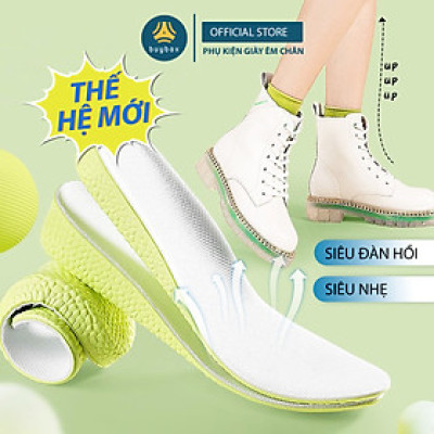 Lót giày tăng chiều cao,  tăng 1.5 cm/ 2.5cm/3.5cm chất liệu PU êm chân, thoáng khí - BuyBox - BBPK367