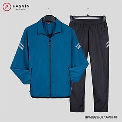 Bộ quần áo thể thao nam FASVIN BD23608.HN chất vải gió dán 02 lớp dày dặn ấm áp