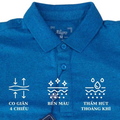 Áo polo nam ngắn tay ALIGRO chất liệu cotton siêu nhẹ mềm mịn, 2 màu đơn giản, chuẩn form ALGPLO3A2M