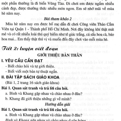Tập Làm Văn Lớp 2 - Bám Sát SGK Kết Nối Tri Thức Với Cuộc Sống _HA