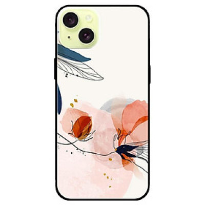 Ốp lưng dành cho Iphone 15 - Iphone 15 Plus - Iphone 15 Pro - Iphone 15 Pro Max - Hoa Loang Nền Trắng - Hàng Chính Hãng