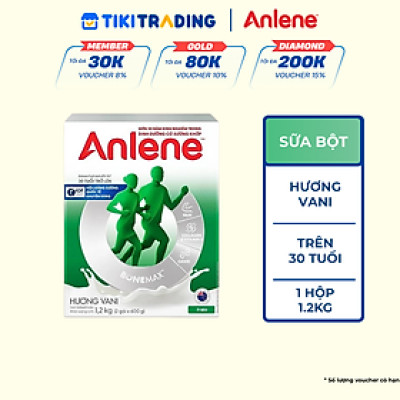 Sữa Bột Anlene Hương Vanilla (Hộp Giấy 1,2kg)