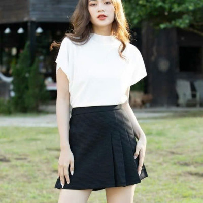 Set áo váy vest đen ngắn tay NGADO , set áo váy Nữ , set vest