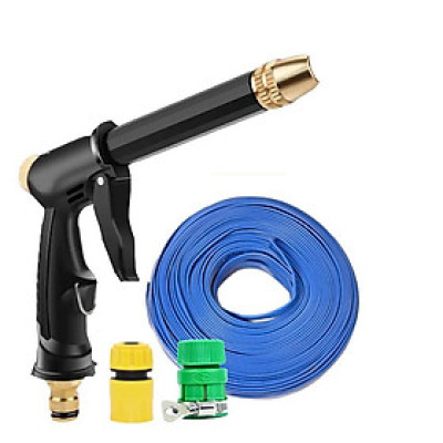 Vòi Xịt Tăng Áp Rửa Xe Ô Tô,Tưới Cây 15m 206810-2 cút nhựa xanh